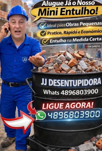 Locação de Mini Entulhos! Ideal Para Reformas e Construções!