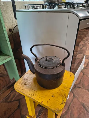 Chaleira Ferro Fundido Antiga