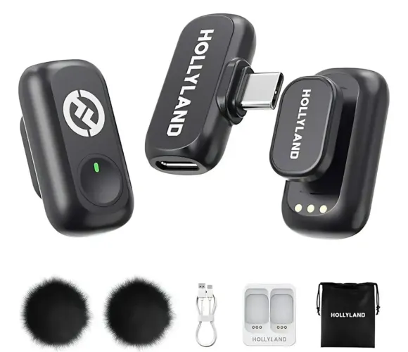 Microfone de lapela hollyland lark A1