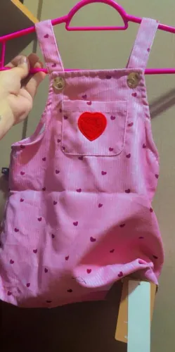 Jardineira infantil nova veste até 18 meses 