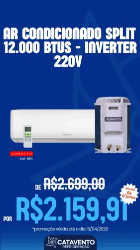 Ar condicionado 12btus Agratto Inverter