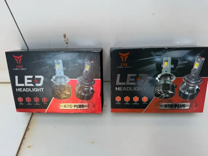 2 PARES DE LÂMPADAS Led K7c Plus 35.000lm  HB3 ,H1 FAROL ALTO E BAIXO HILLUX SRV 2021