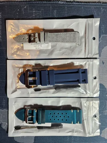 Pulseiras para relógio couro borracha camurça