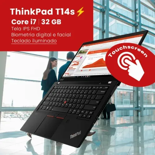 IMPECÁVEL Core i7 com 32 GB RAM - Thinkpad T14s - 256 SSD NVME