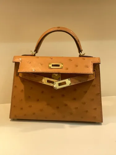 BOLSA MINI KELLY COURO