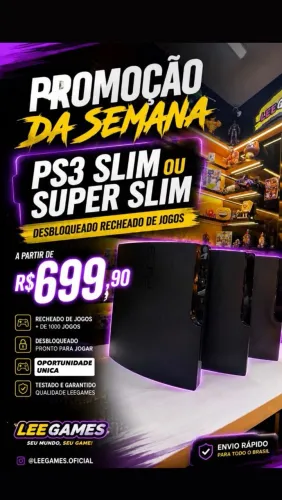 Console ps3 Slim completo com garantia!