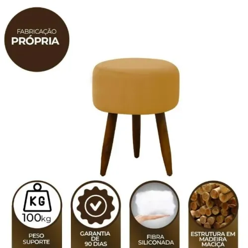 Puffs Decorativos, Baú, Redondo, Quadrado, Sala, Quarto e Sob Medida
