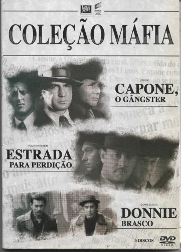 Box Máfia 3 filmes - Capone / Estrada para a perdição / Donnie Brasco