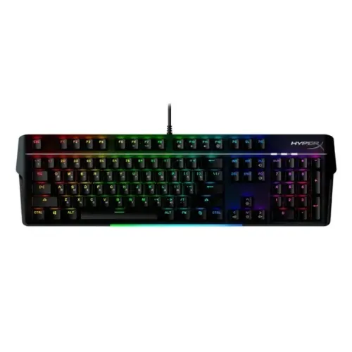 Teclado Mecânico Gamer HyperX Alloy MKW100, RGB, Switch Red, Full Size, US, Preto
