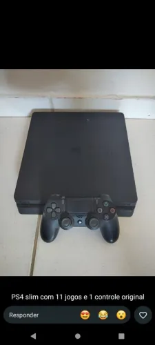 PS4 slim desbloqueado com 10 jogos a escolha do cliente e 1 controle original