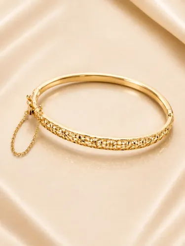Bracelete Trabalhado em Ouro 18k 750