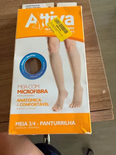 Meia de compressão feminina 