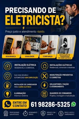 Eletricista residencial é predial