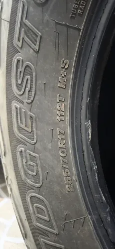 4 Aros 17 original xlt e 4 Pneus Bridgestone Ranger 2026 255/70 R17 15000km R$6.200,00