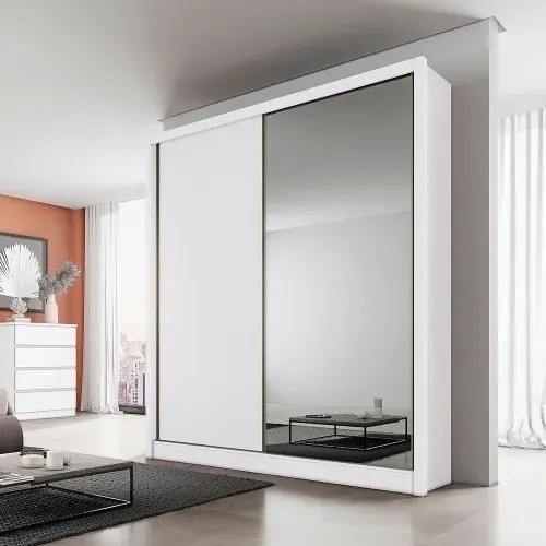 Guarda Roupa MDF Virtus 163cm (Novo Direto Da Fábrica)