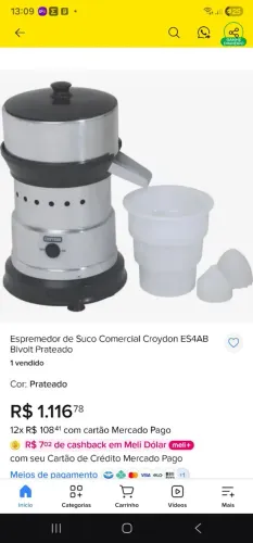 Espremedor de laranja profissional