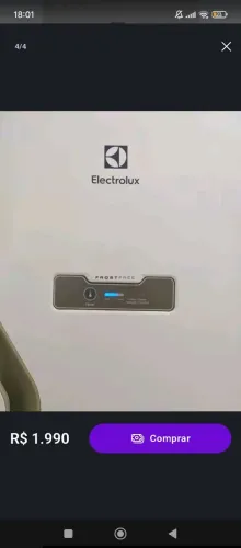 Geladeira eletrolux