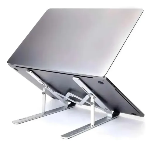Suporte De Notebook Articulado Dobrável Ergonomico Em Aluminio