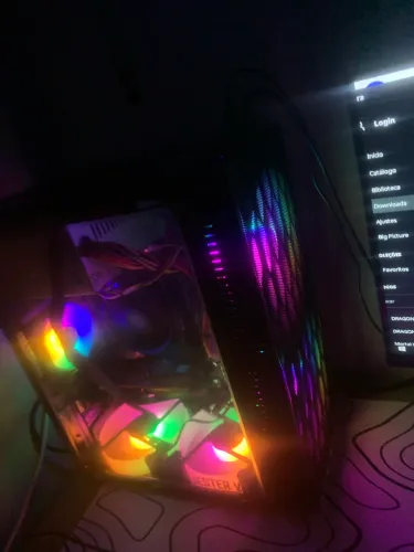 Gabinete gamer com 3 fans