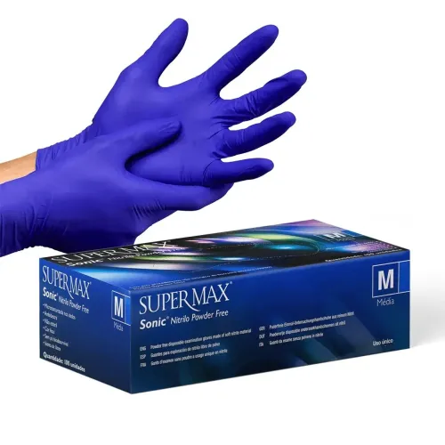 Luvas Supermax Sonic Azuis Novas e Lacradas | P e M