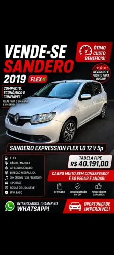 Renault Sandero Expression Flex 1.0 12V 5P 2019