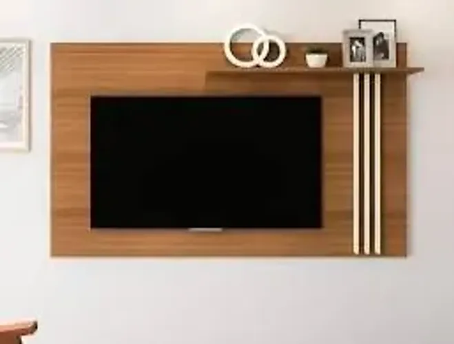 Conjunto para Sala: Rack + Painel Madetec e Dois Pares de Mesinhas Retrô