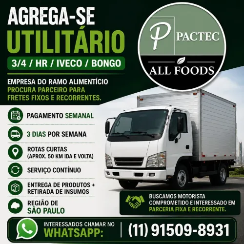 Agrego VUC para entrega e coleta, km baixo , 1 endereço ou 2 no máximo.
