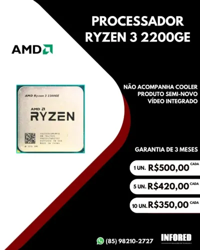 Processador AMD Ryzen 3 2200GE