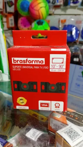 Suporte TV Fixo Universal 10 A 90 Pol Smart LED LCD - Novo