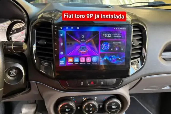 Multimídia Toro 9P Android 4ram 32g carplay YouTube Netflix wi-fi Waze bluetooth 