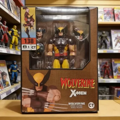 Action Figure Articulável - Wolverine (Logan) - X-men - Traje Marrom - Com Caixa