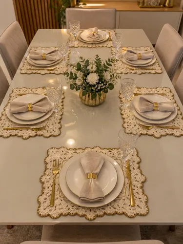 Conjunto Sousplat para mesa de jantar