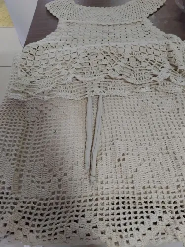 Vendo conjunto e vestido de croche 