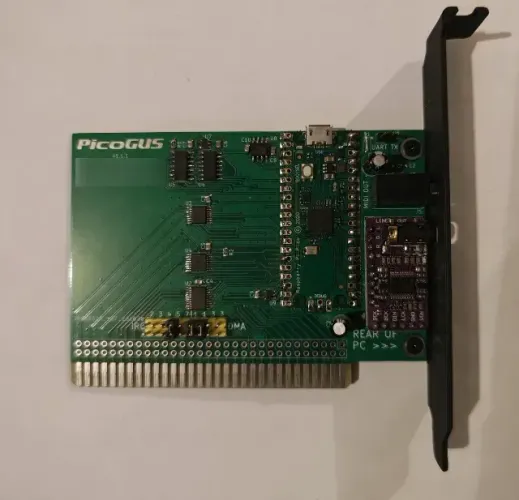 Picogus V1.1 Placa De Som Retro Pc 286 386 486 Sound Blaster Gravis Ultrasound