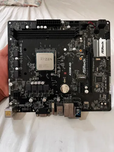 Kit Ryzen 7 2700 + Placa-mãe ASRock A320 | Caixa + Cooler