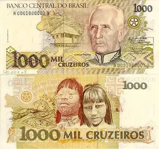 Nota antiga de mil cruzeiros