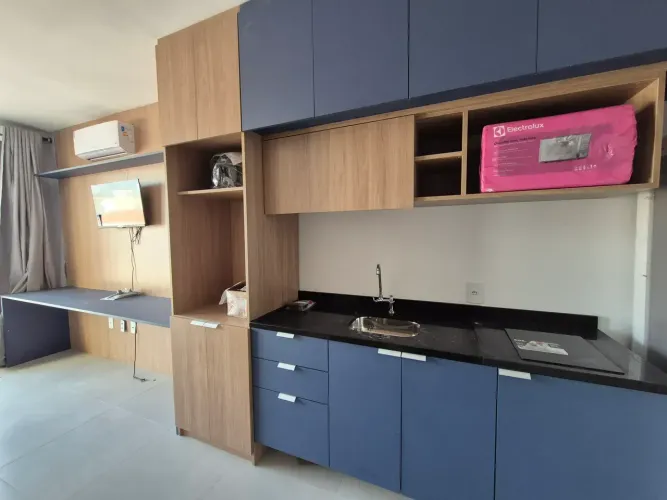 Imóvel para venda/ locação, 25m², novo, 1 quarto, varanda, ar condicionado, lazer, Vila Ol