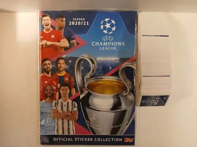 Álbum de Figurinhas Topps Champions League 20/21 COMPLETO - FIGURINHAS SOLTAS