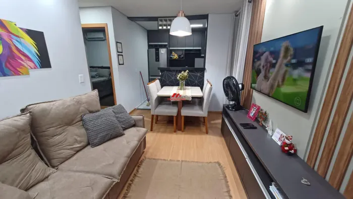 VENDA- APARTAMENTO MOBILIADO, 40M², COND. CHAPADA DAS BORBOLETAS, RIBEIRÃO DO LIPA, CUIABÁ