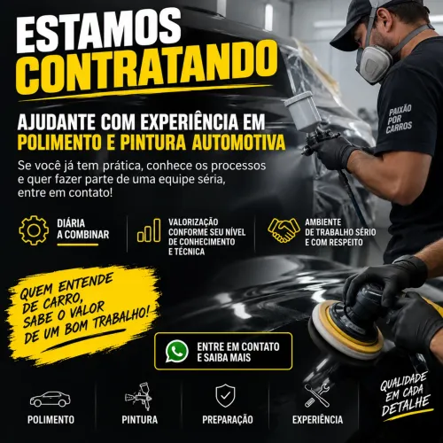 Ajudante de Polimento e Pintura Automotiva