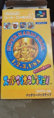 Cartucho Mário Collection CIB Super Nintendo Famicom 