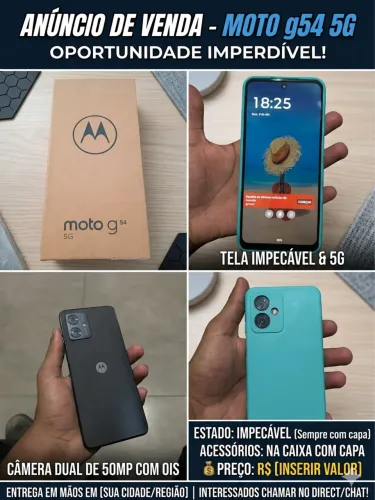 Vendo moto g 54
