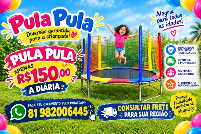 Aluguel de Pula-Pula | Diária