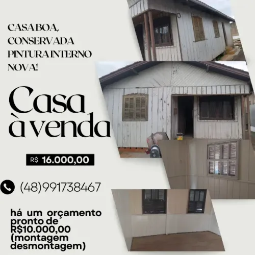 Casa de madeira para retirada