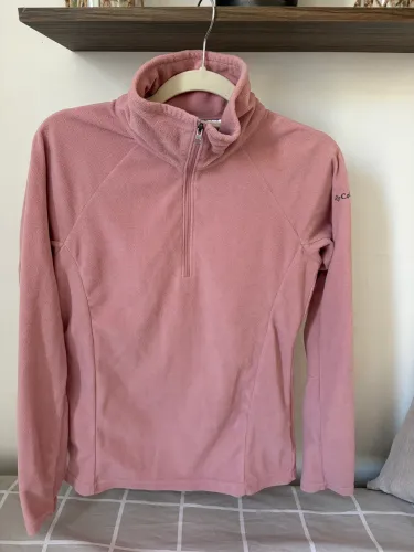 Blusa Fleece Columbia Feminino Glacial IV 1/4 zip Rosa P
