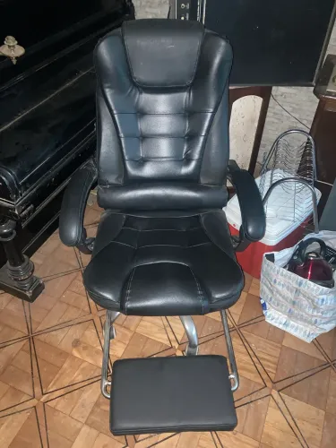 Cadeira Poltrona Presidente Massageadora USB 4 modos Couro Sintético