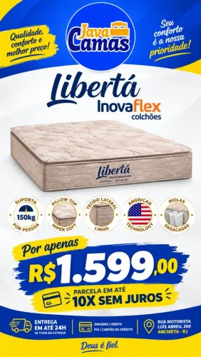 JAVA CAMAS E COLCHÕES