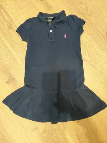 Vestido Ralph Lauren Infantil Original Tam. 6 Azul Marinho