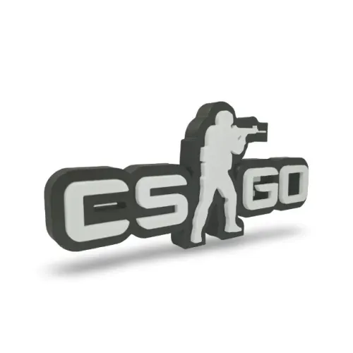 Placa Counter Strike CS GO - Letreiro Gamer Mesa, Enfeite Setup, Decoração ?