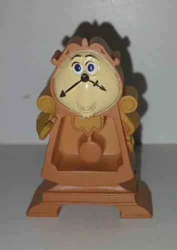 BONECO DISNEY MINIATURA A BELA E A FERA RELOGIO HORLOGE